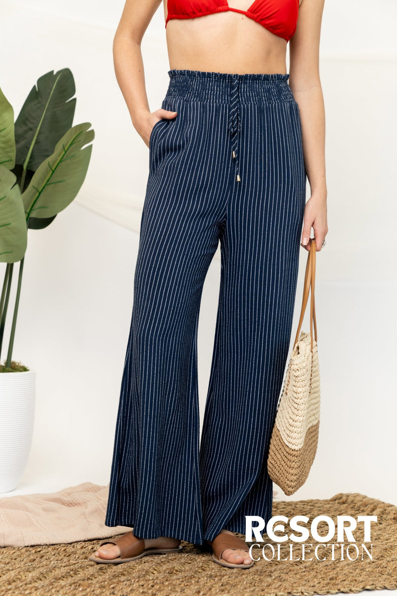 Maxwell Pant in Navy Stripe - FINAL SALE