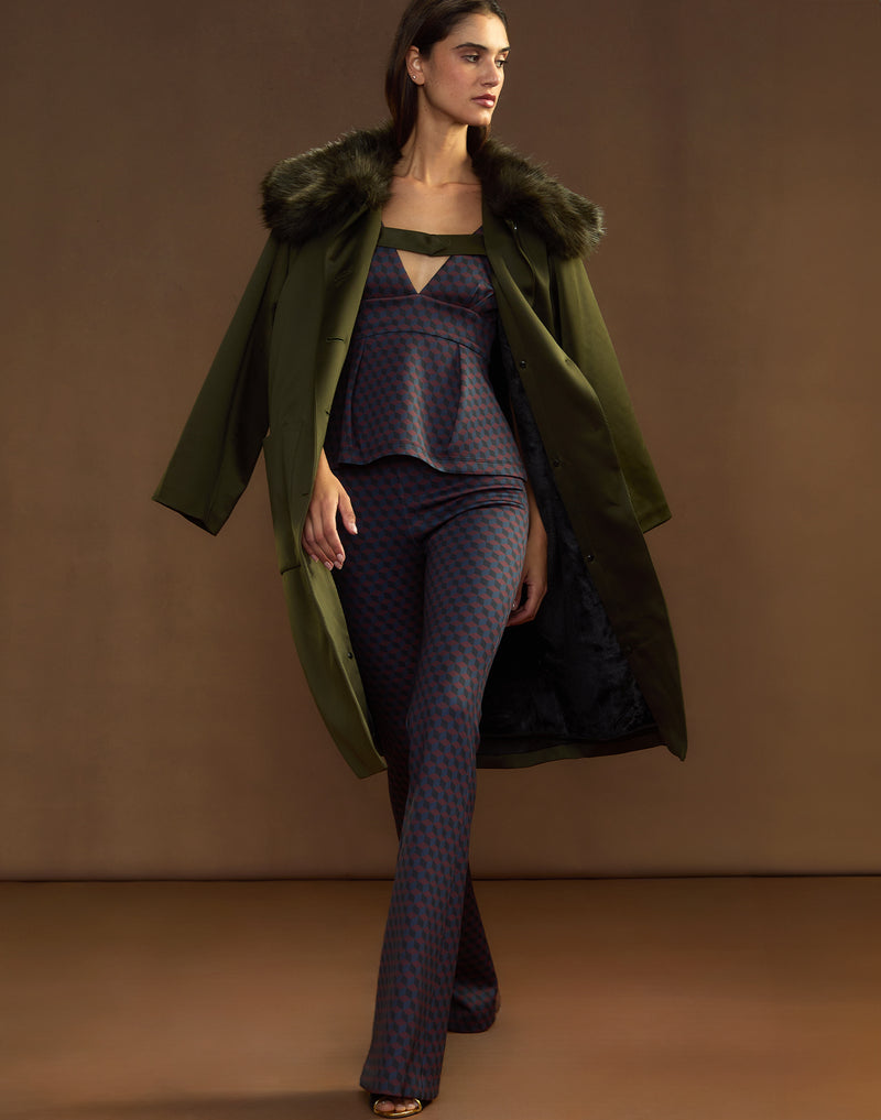 Bonded Fit and Flare Pant