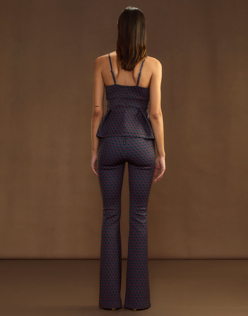 Bonded Fit and Flare Pant