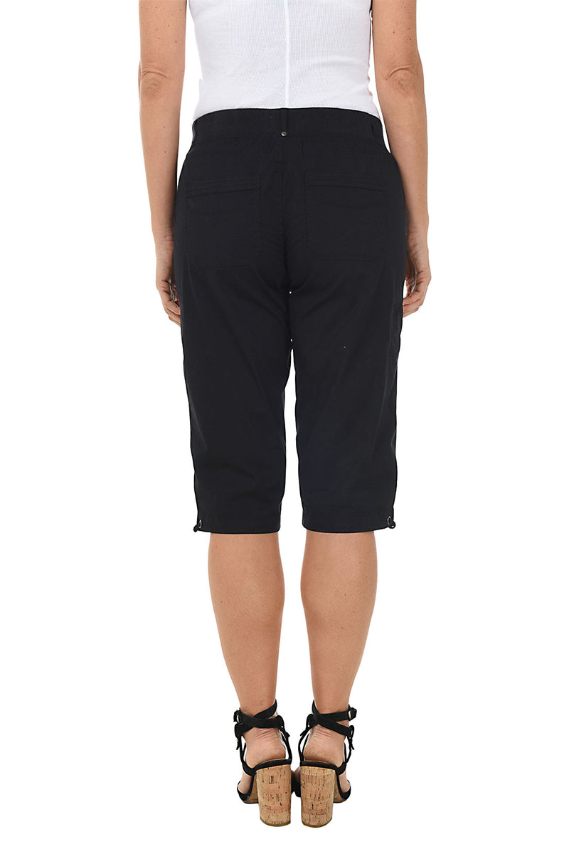 Valerie Pull-On Grommet Capri Pant
