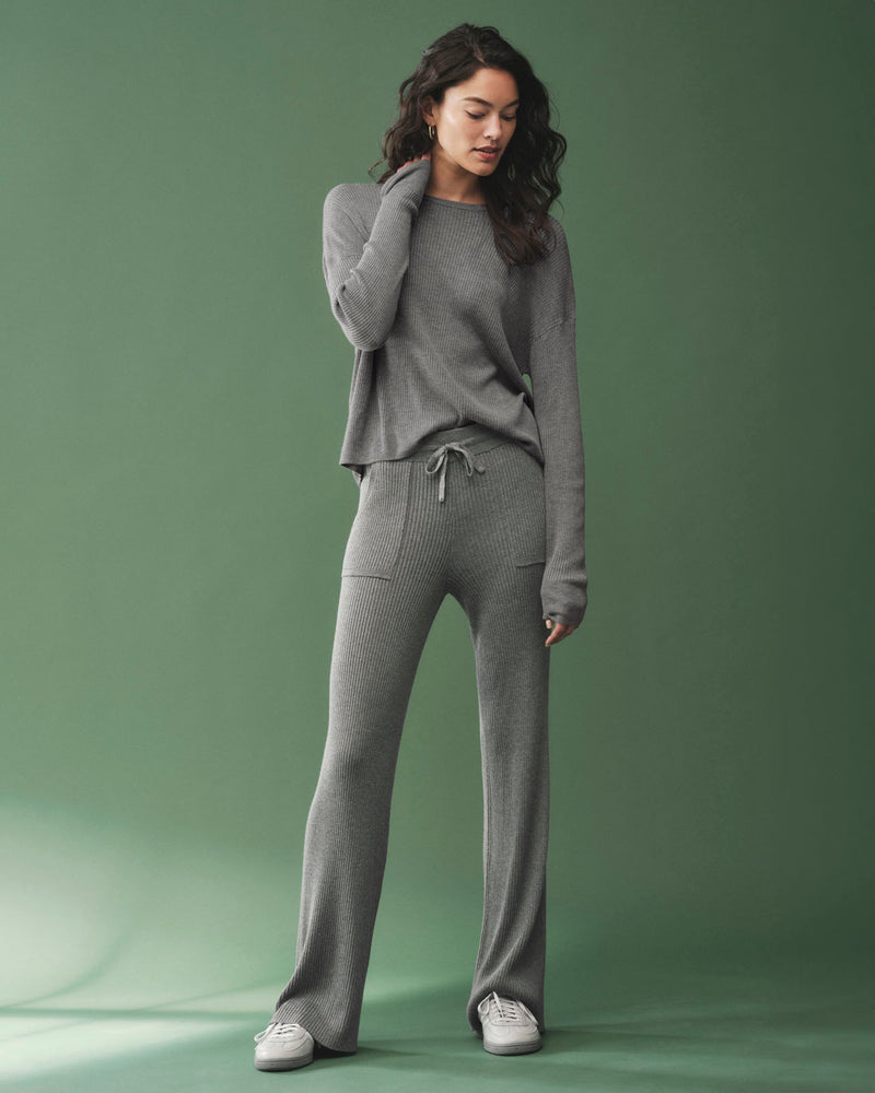Georgie Cashblend Rib Long Pant