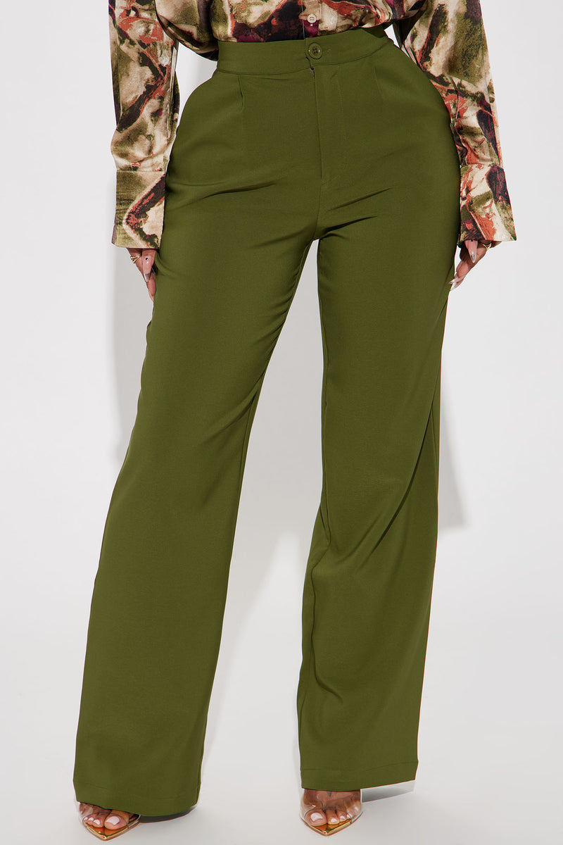 On The Go Trouser Pant - Olive