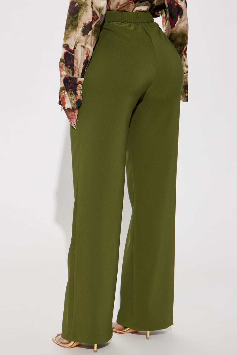 On The Go Trouser Pant - Olive