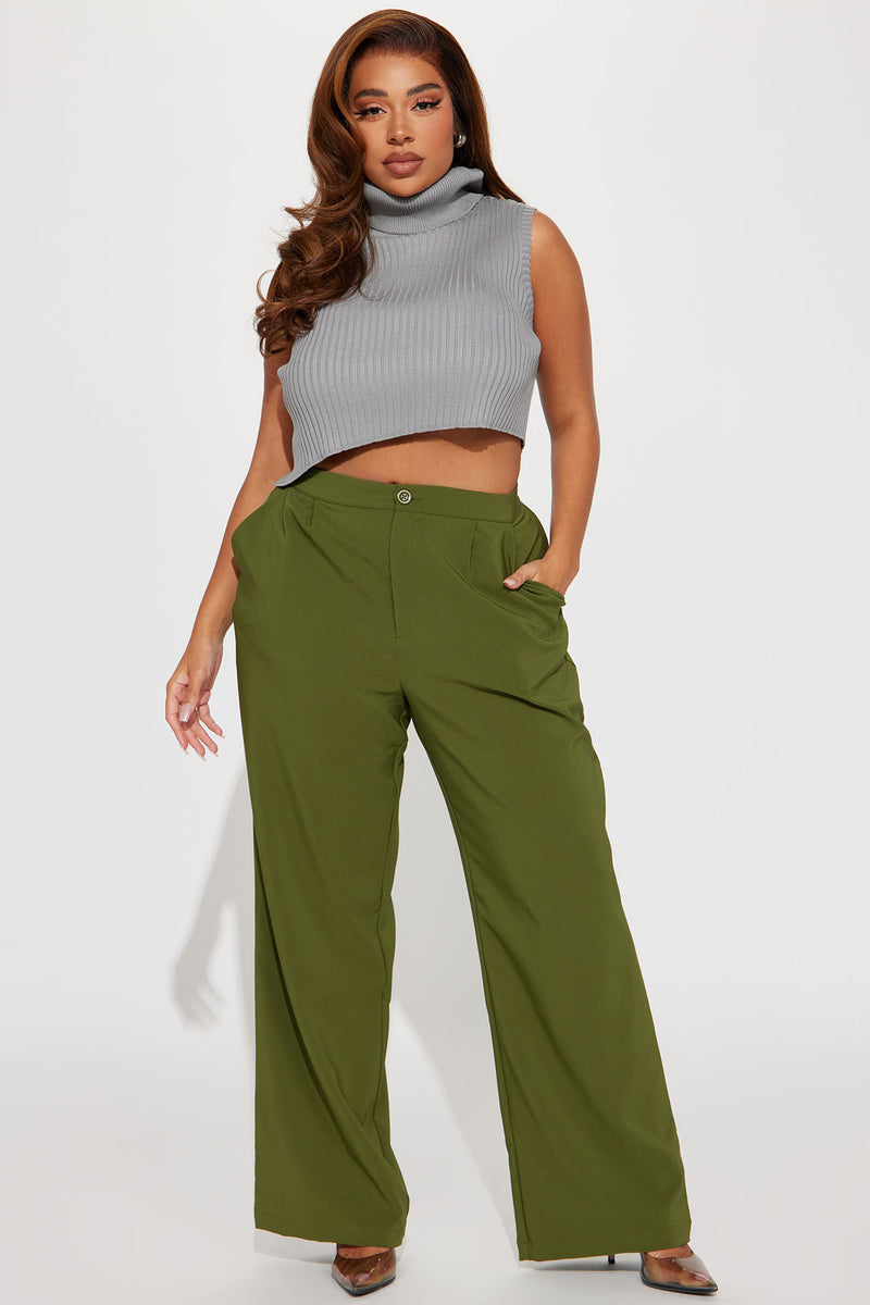 On The Go Trouser Pant - Olive