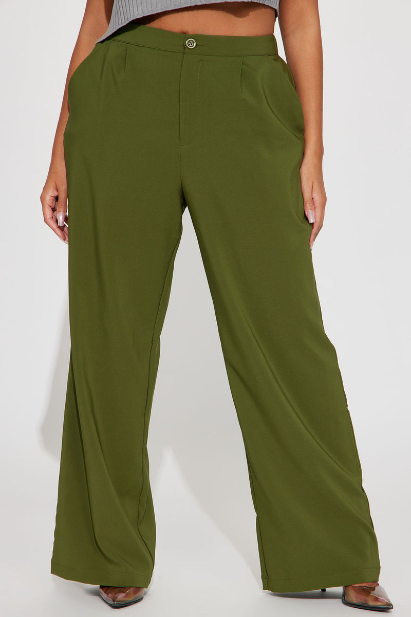 On The Go Trouser Pant - Olive