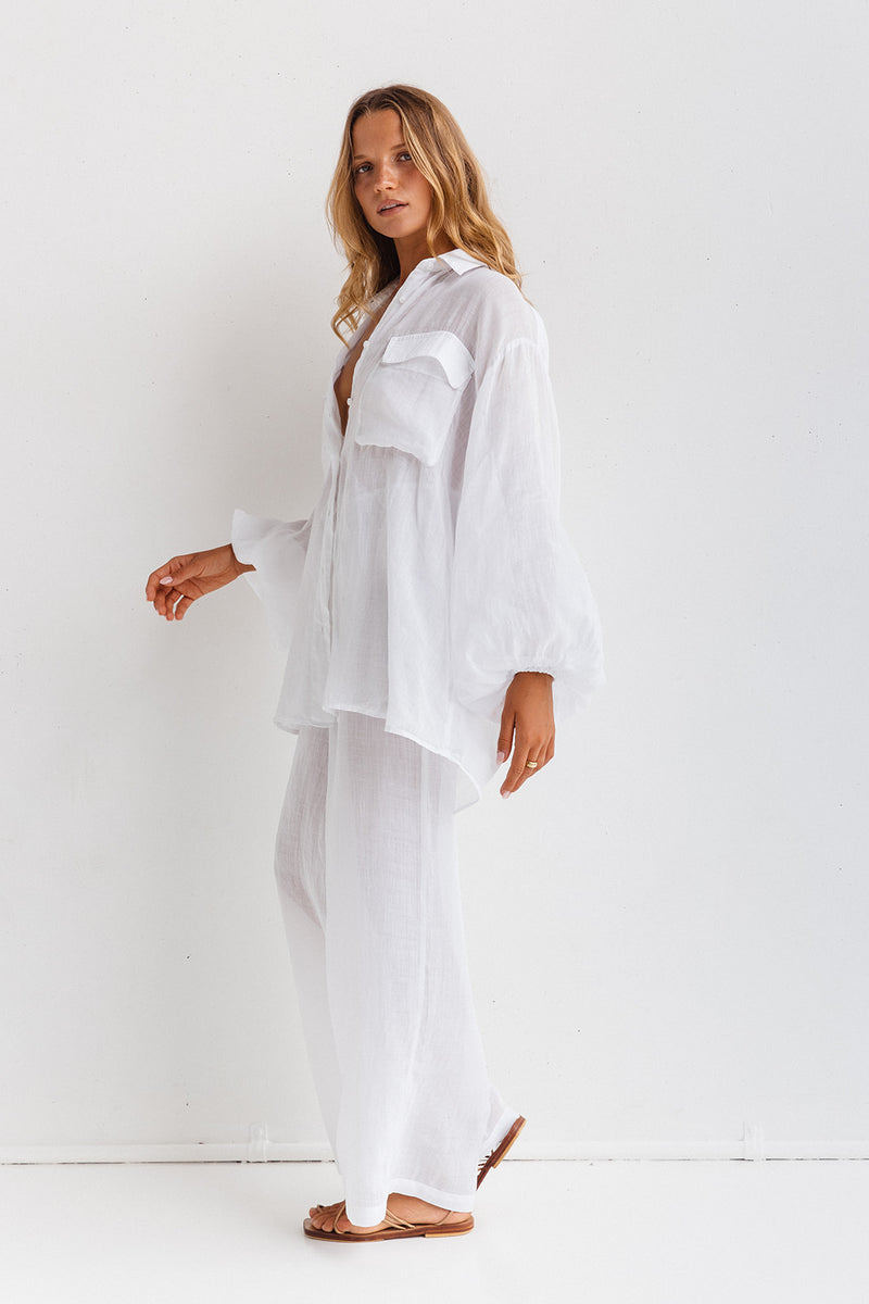 CORFU PANTS - WHITE