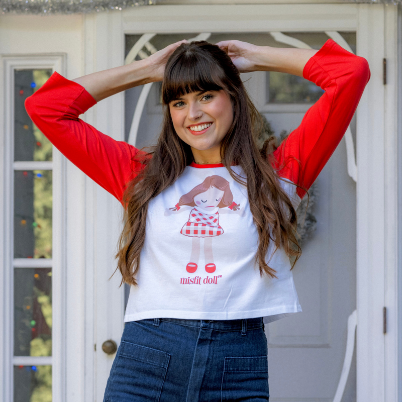 Misfit Doll Crop Raglan