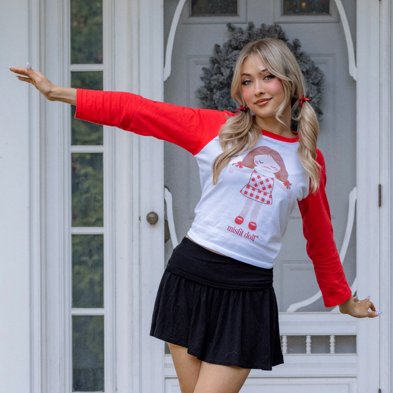 Misfit Doll Crop Raglan