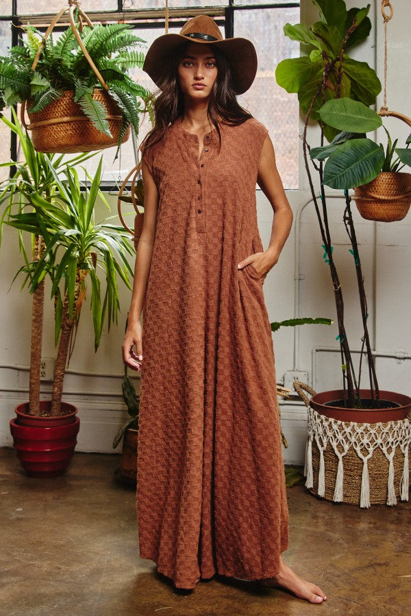 Checking into Style Jumpsuit