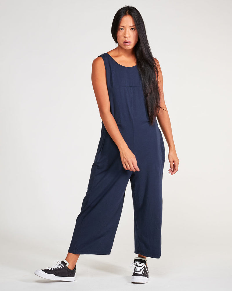 Cotton Tiered Tank Jumpsuit