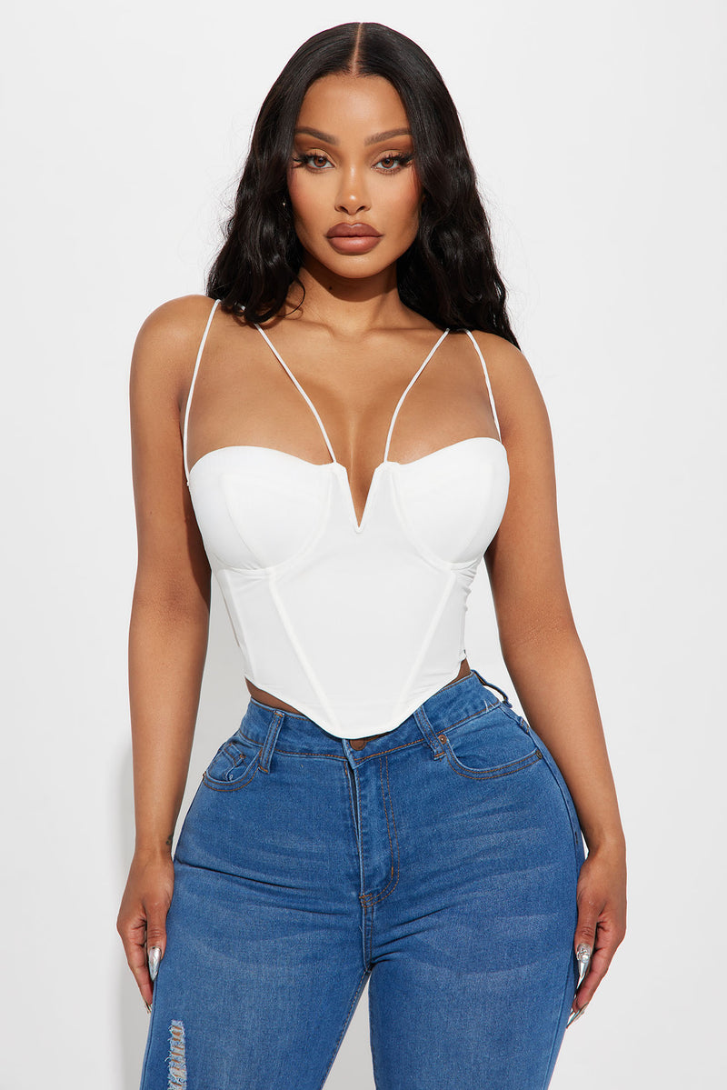 Sara Corset Top - White
