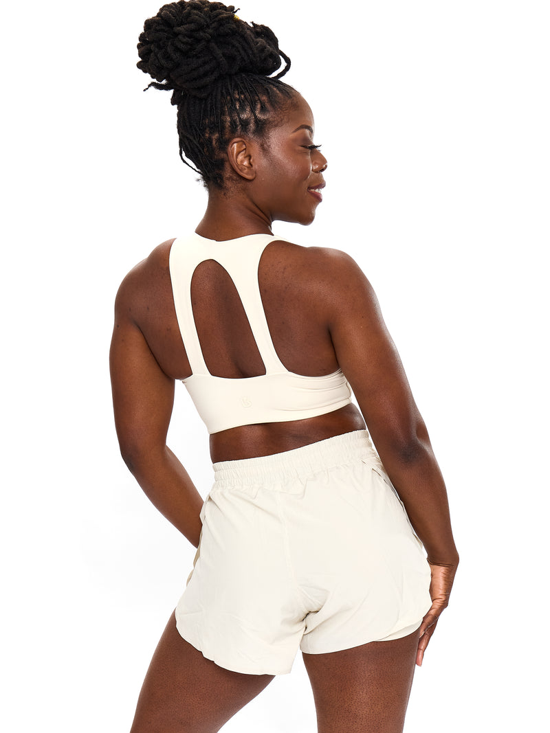 Flirty Flo Short Boyshort - Oat Milk