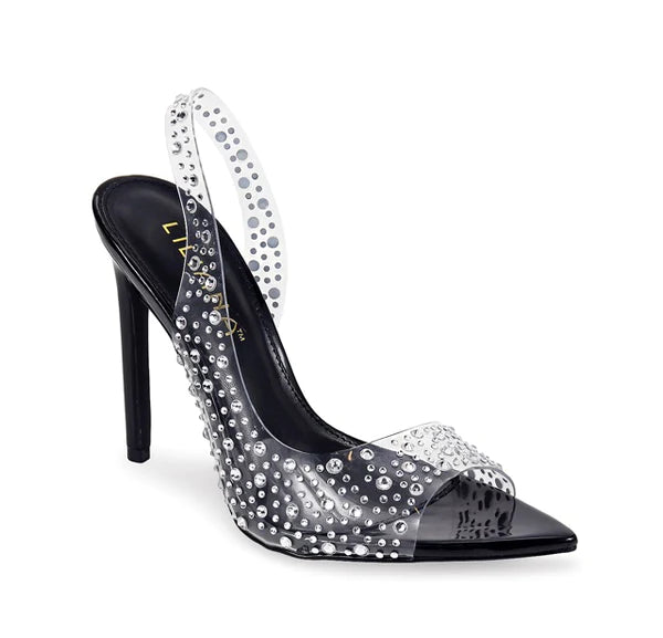 Dress Rhinestone High Heel Laurent-45 by Liliana