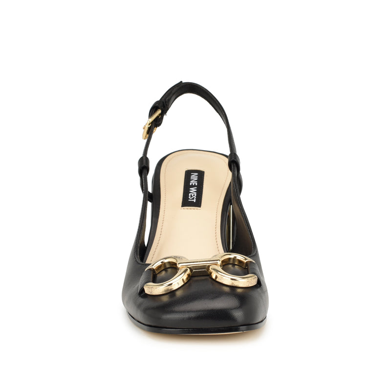 Cast Block Heel Slingback Pumps