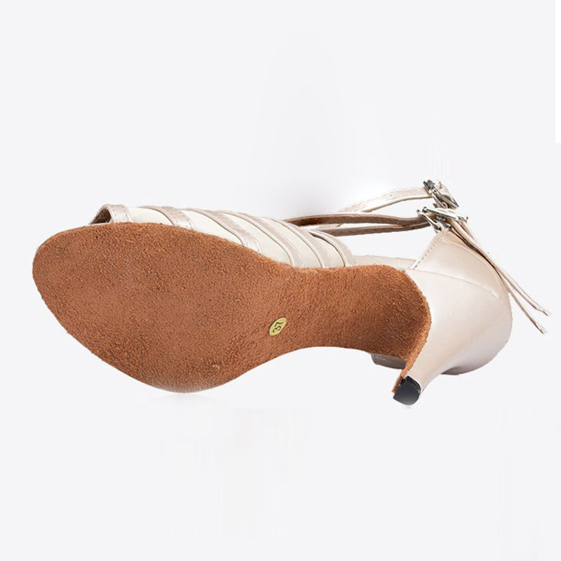 Women's Satin Customized Heel Salsa Shoes/Ballroom Dance Shoes/Latin Shoes