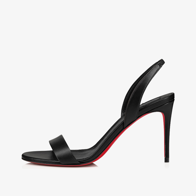 Elegant Black Calf Leather Sandal