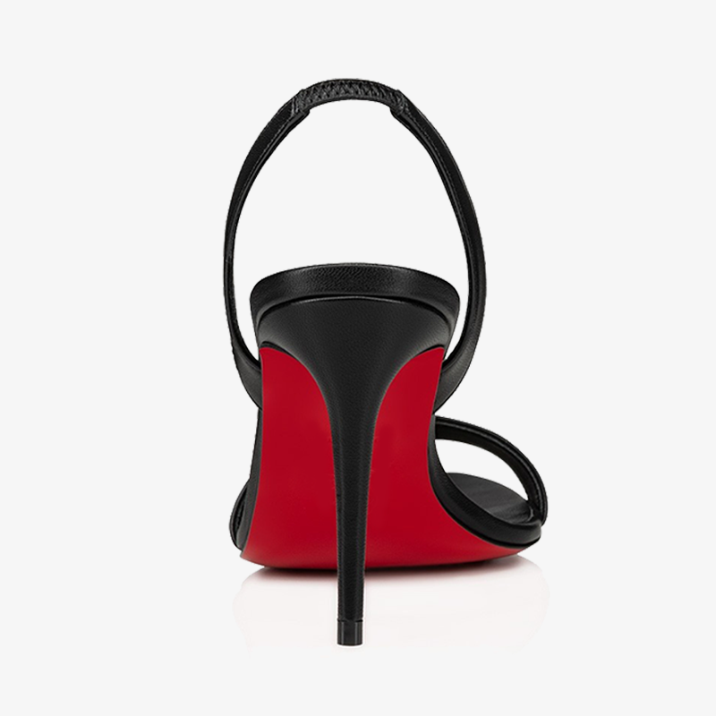 Elegant Black Calf Leather Sandal