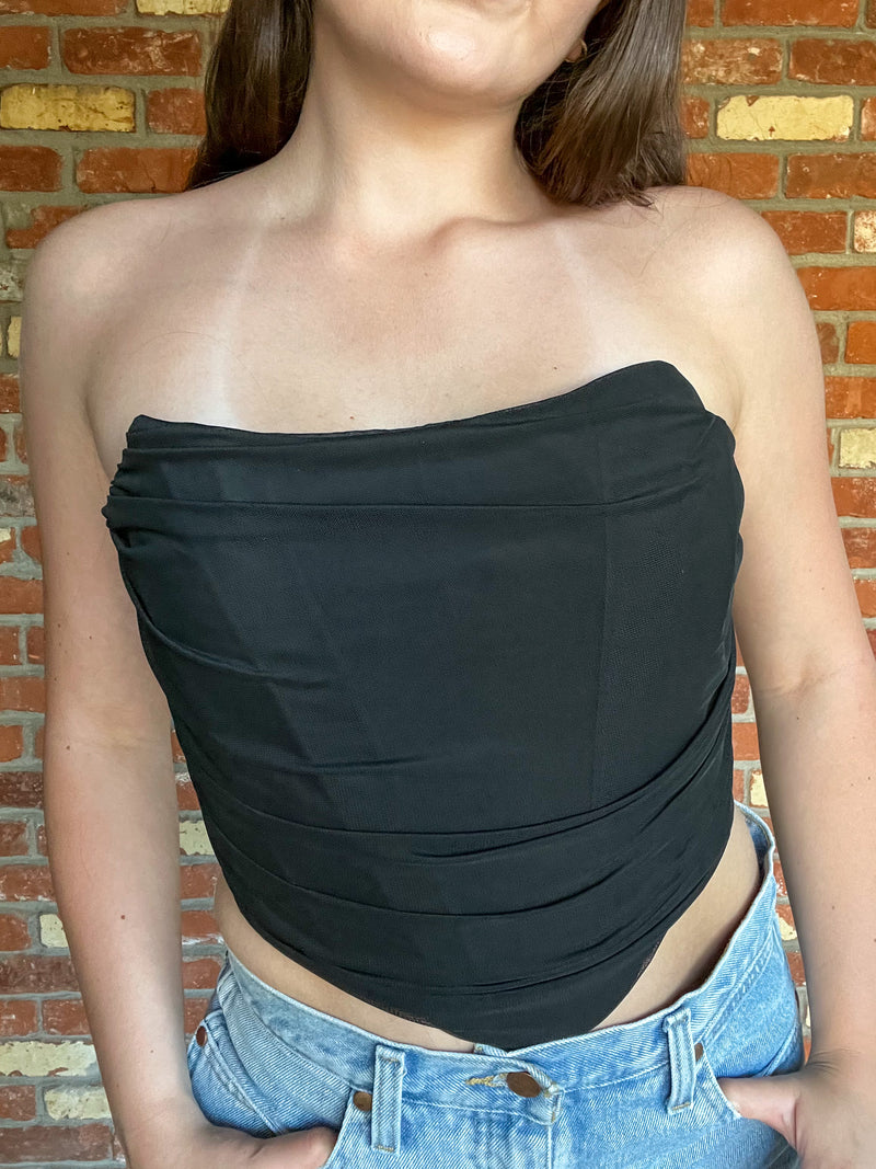 Corset Top- Black