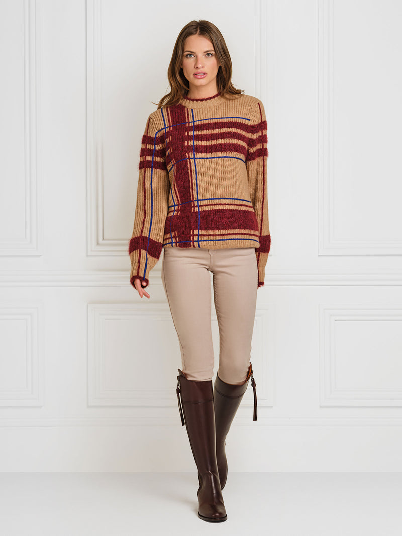 Heeled Regina (Narrow Fit) - Mahogany Leather