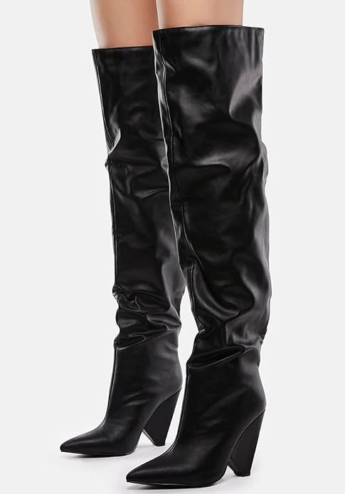 Women's Chunky High Heel Boot