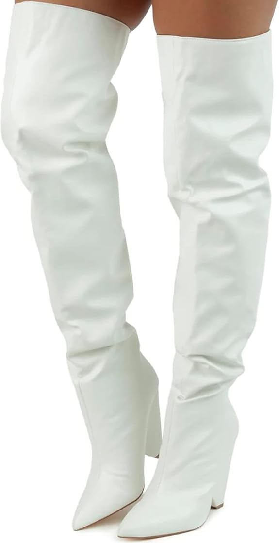 Women's Chunky High Heel Boot
