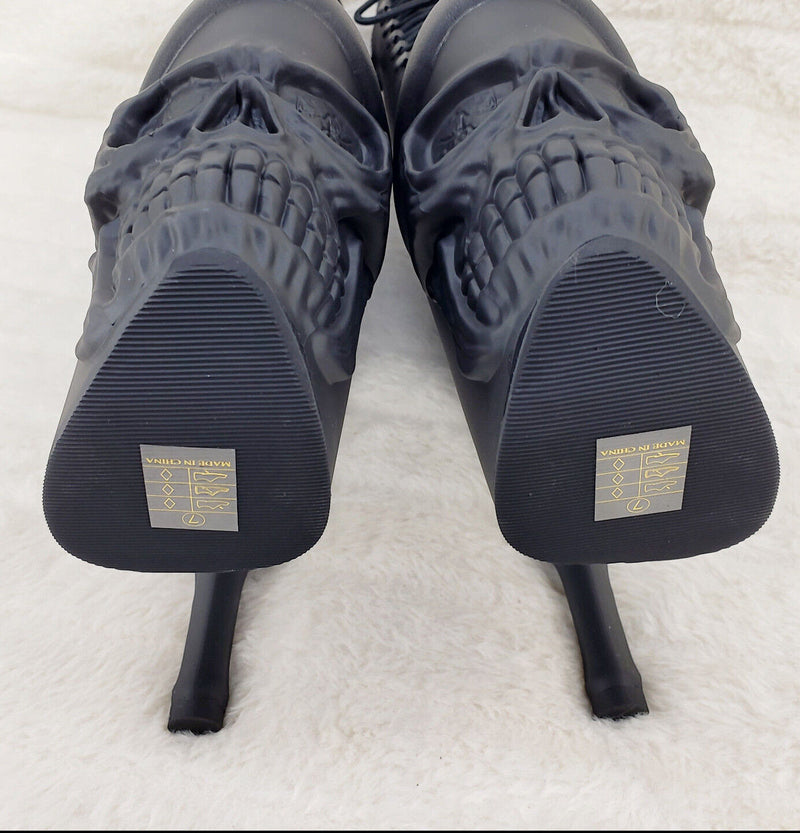 Rapture Black Matte Skull & Bones 8