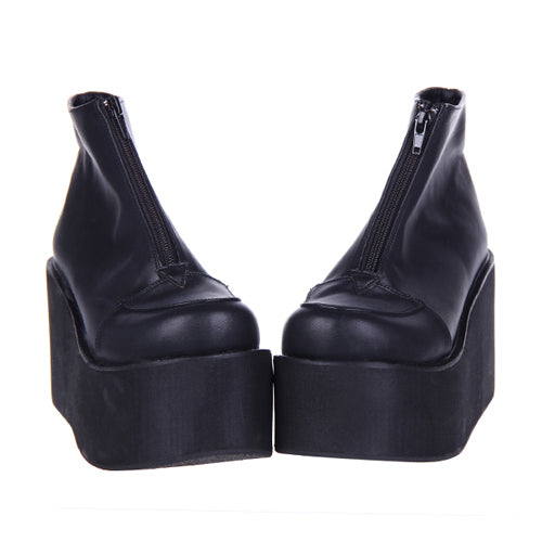 Black Platform Short Classic Lolita Boots