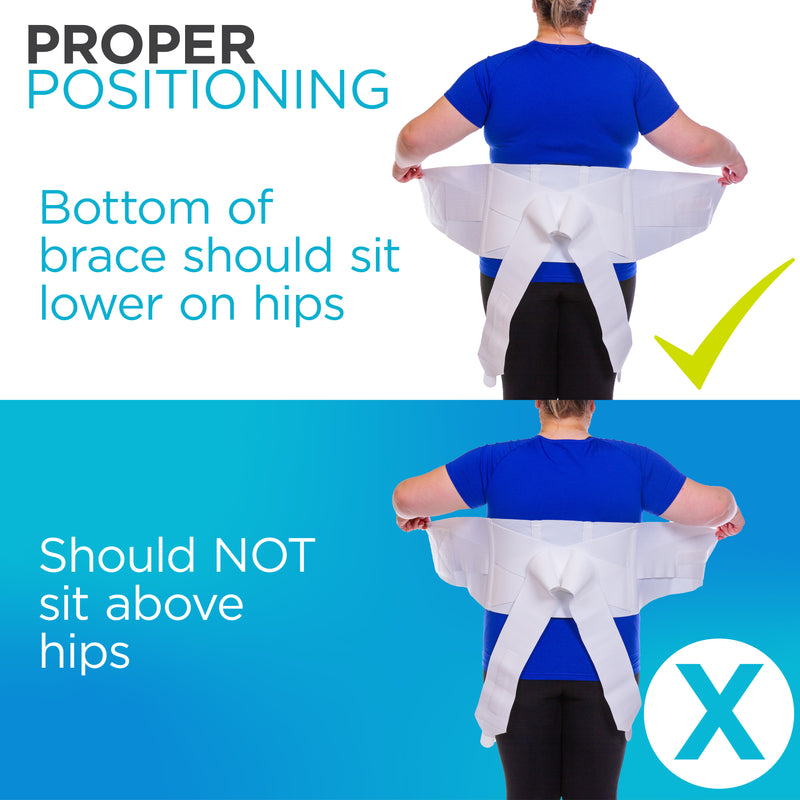 Plus Size Bariatric Back Support Belt Girdle for Obesity Low Back and Hip Pain Relief