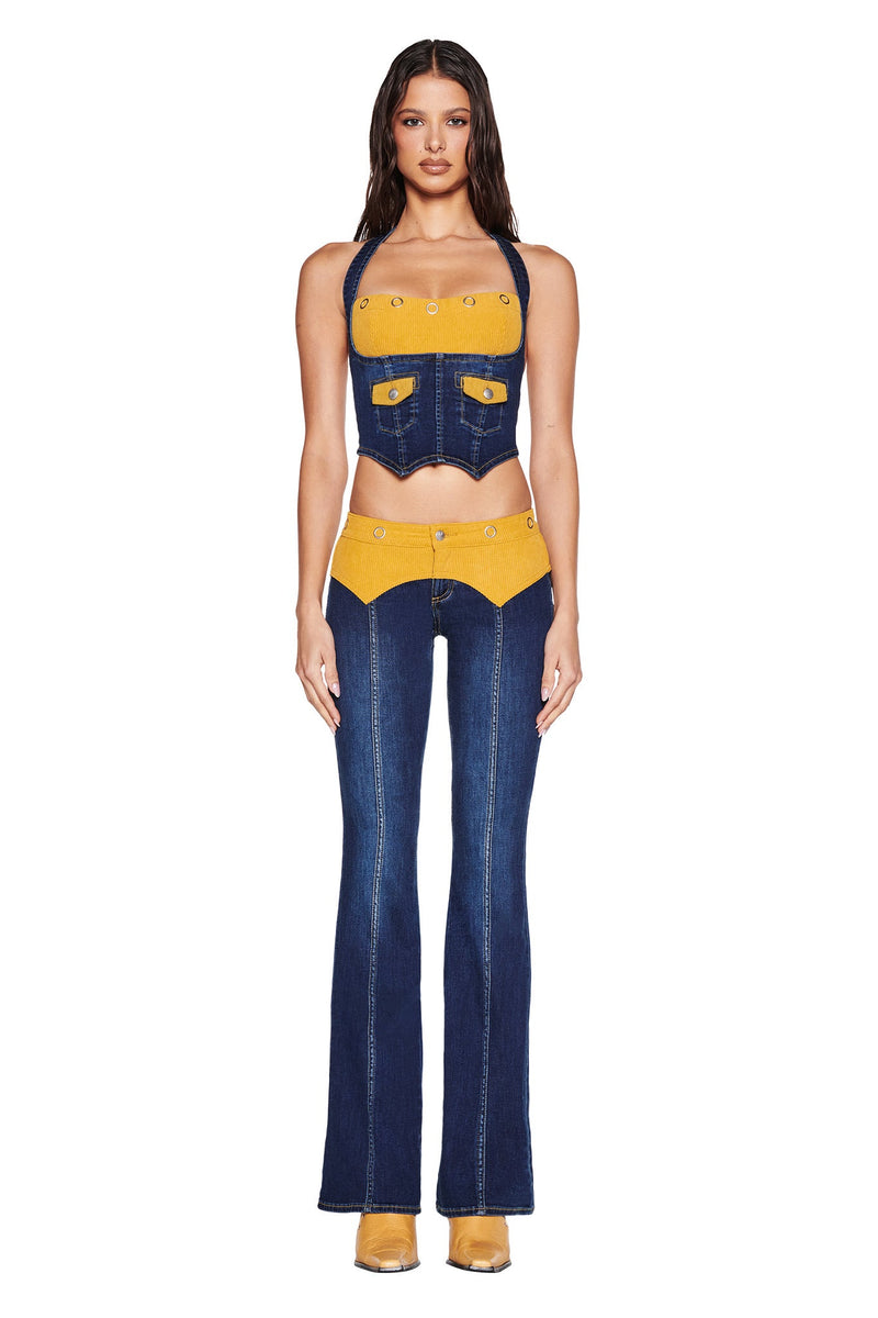 TOMMIE CORSET - DARK WASH