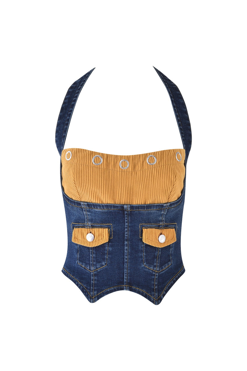 TOMMIE CORSET - DARK WASH