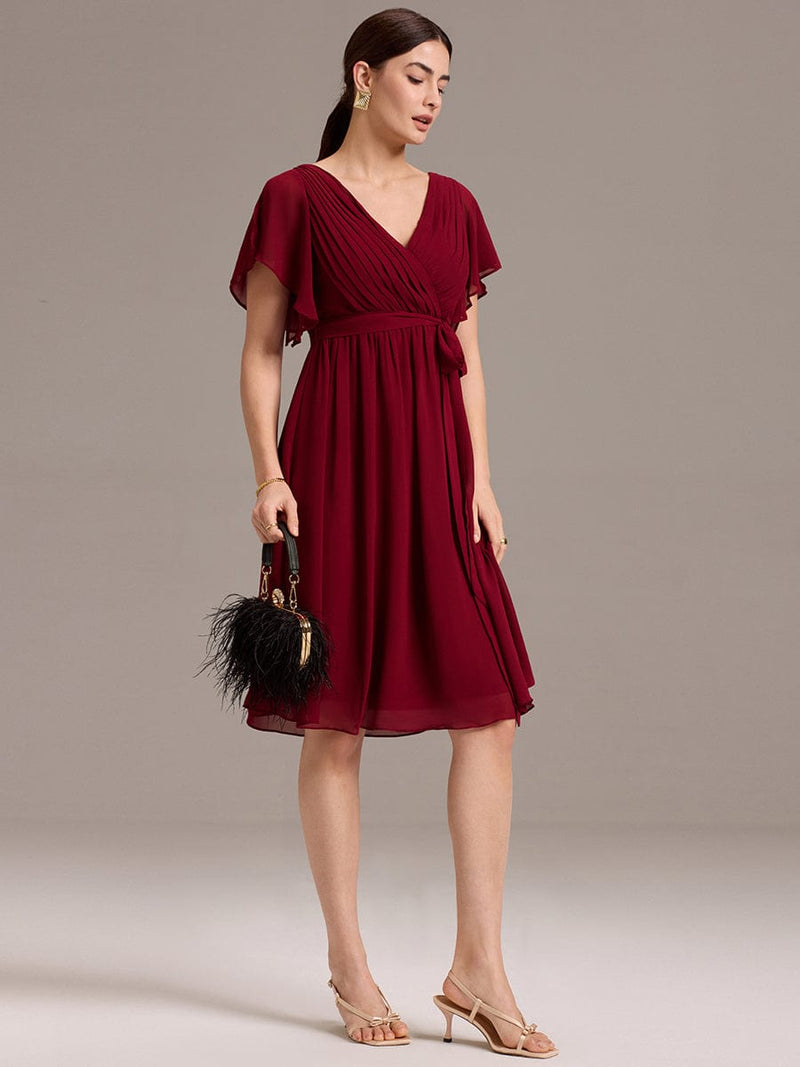 pretty HARLOW|Plus Size Tie-Waist Bridesmaid Dress