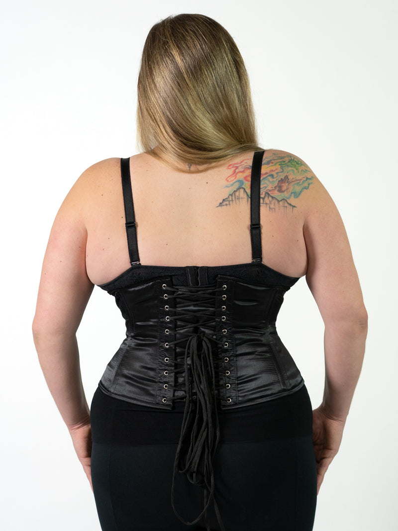 Plus Size Satin Romantic Curve Standard Underbust Corset : CS-411
