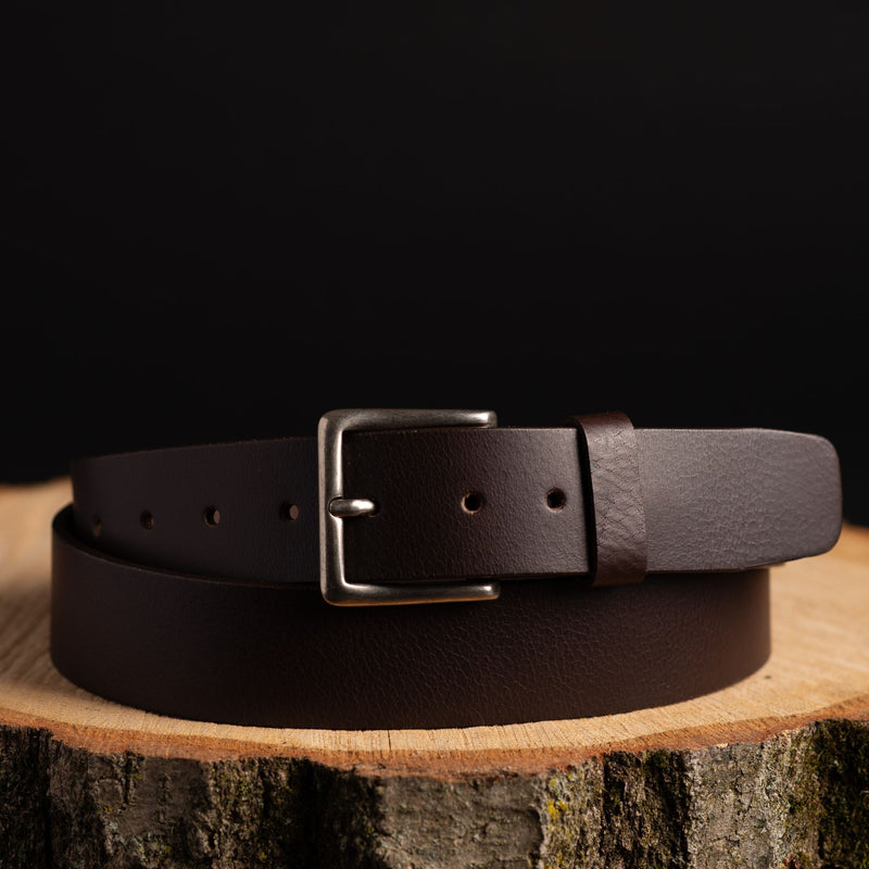 The Long Haul Belt  - Oversize Classic Black 100% XXXL Plus Size Leather Belt