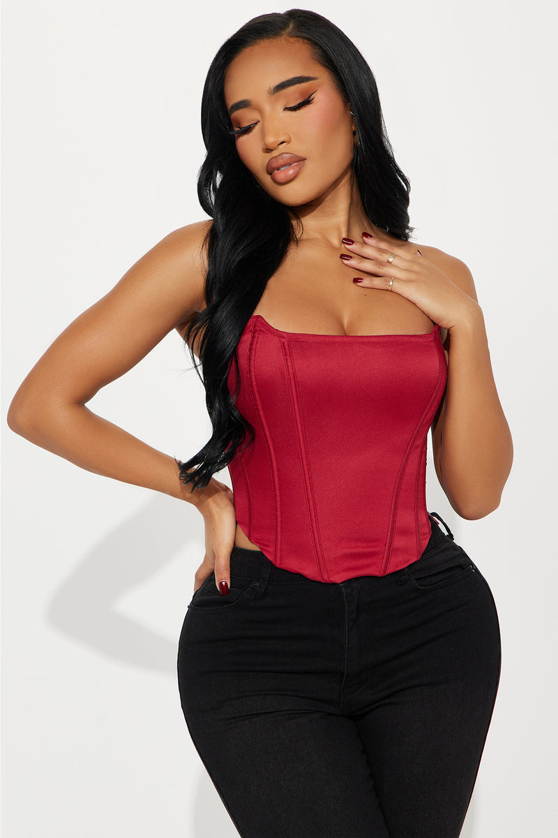 Night Away Corset Top - Red
