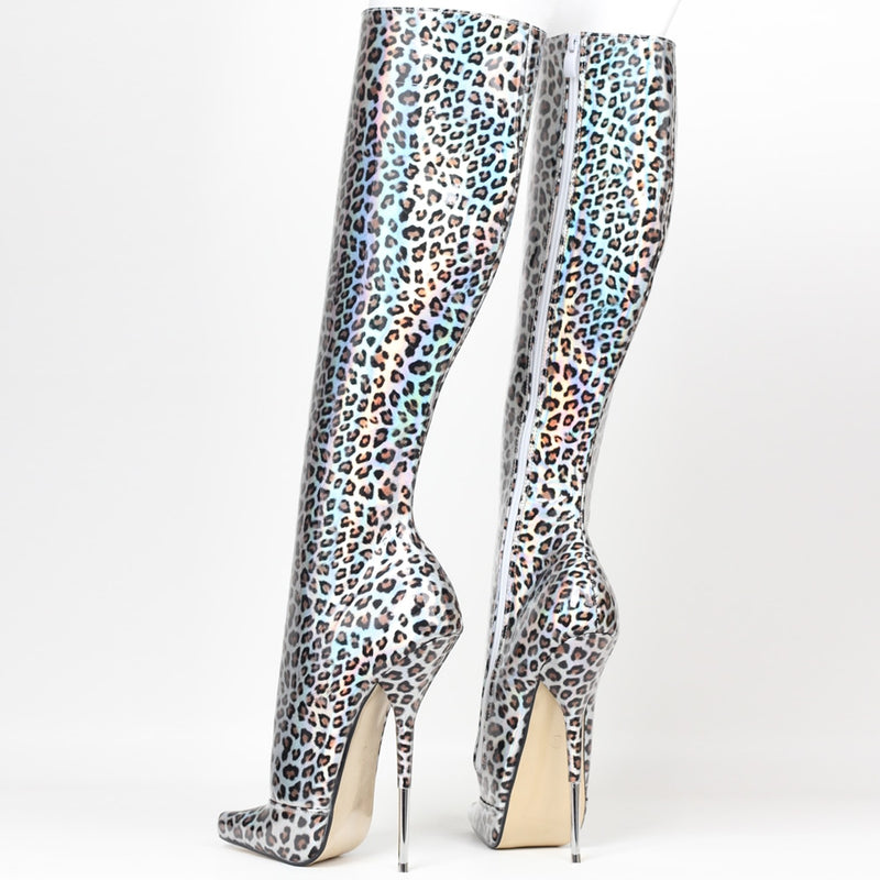 Madame - 7 Inch High Heel Drag Queen Extreme Ballet Knee High Boots - Plus size