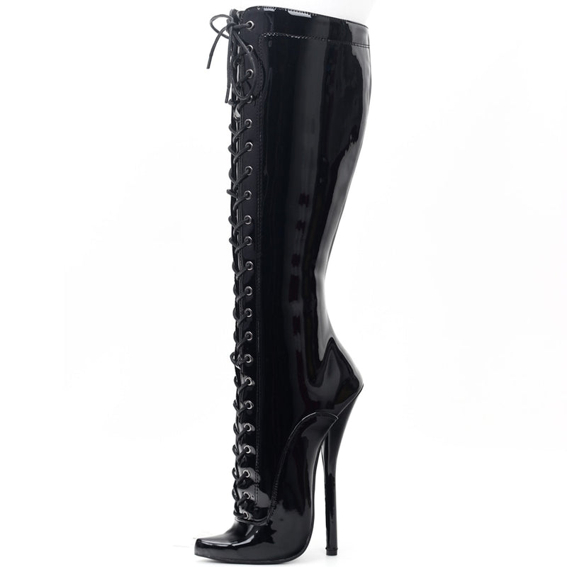 Madame - 7 Inch High Heel Drag Queen Extreme Ballet Knee High Boots - Plus size