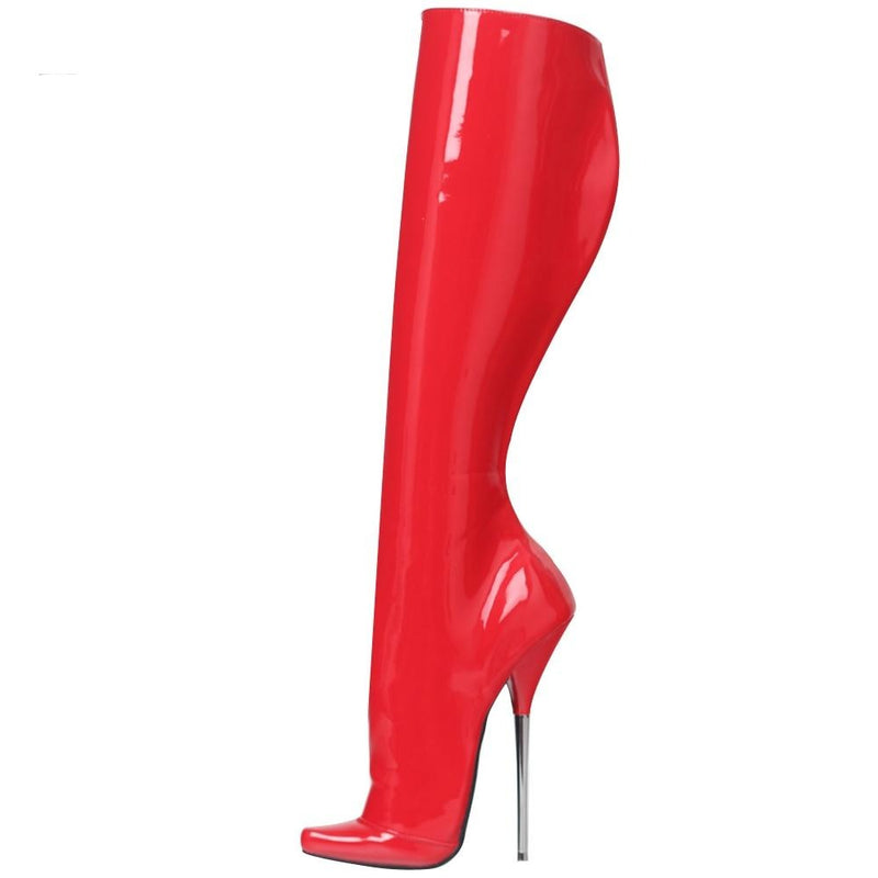 Madame - 7 Inch High Heel Drag Queen Extreme Ballet Knee High Boots - Plus size