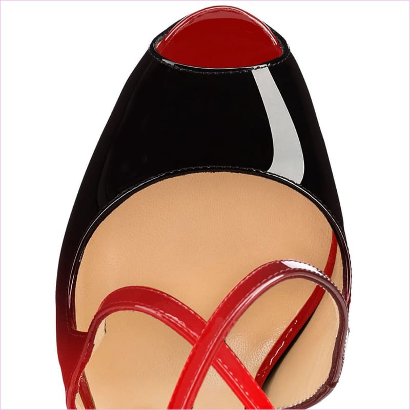 Comfortable Plus Size Peep Toe High Heels with Elegant Silhouette