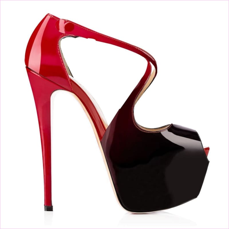 Comfortable Plus Size Peep Toe High Heels with Elegant Silhouette