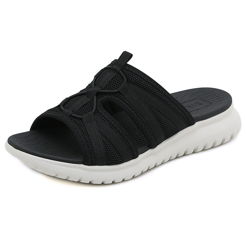 Sports MD Casual Women's Sandals Pure Color Comfort Plus Size Sandals