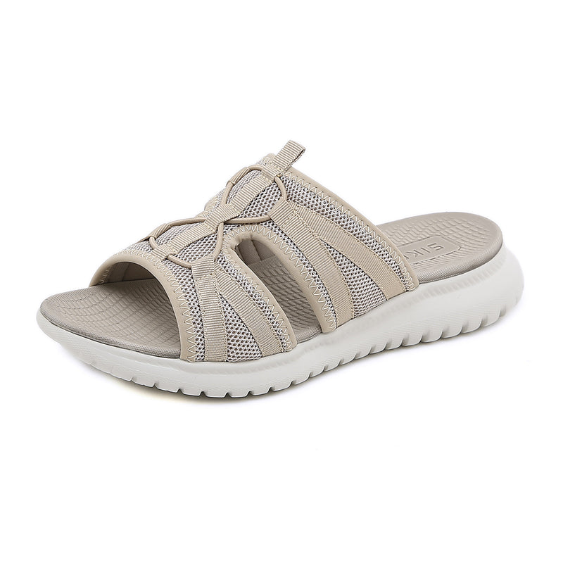 Sports MD Casual Women's Sandals Pure Color Comfort Plus Size Sandals