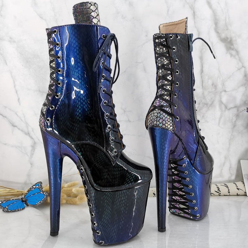 Wild - Drag Queen Custom Made Platform Boots pick your color - Plus Size