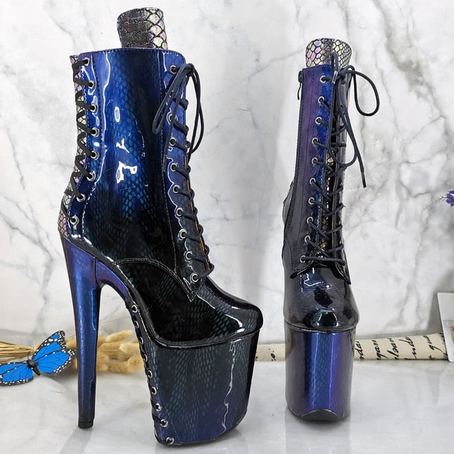Wild - Drag Queen Custom Made Platform Boots pick your color - Plus Size