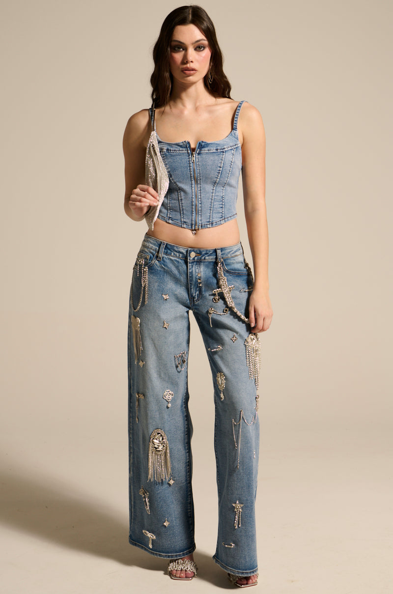 THE BEST ONE YET DENIM CORSET