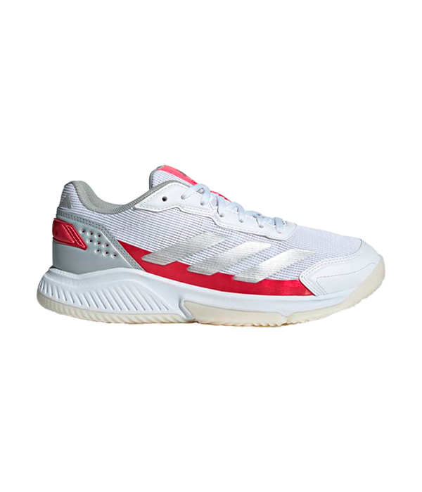 Adidas Courtquick Padel Women's Shoes White/Metallic Pink 2024