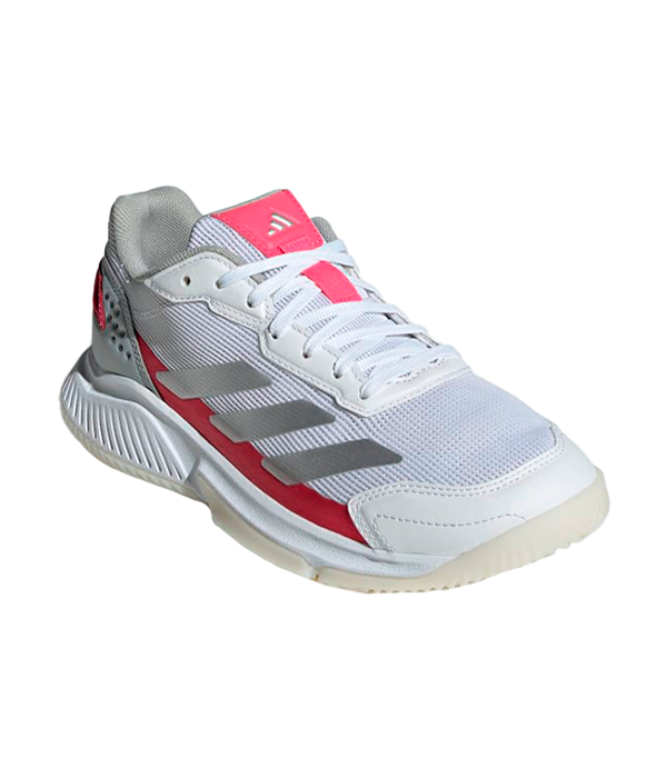 Adidas Courtquick Padel Women's Shoes White/Metallic Pink 2024