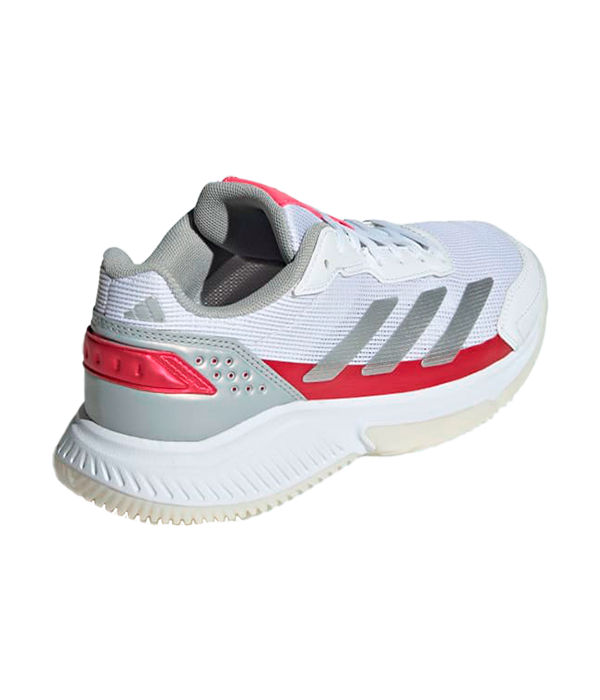 Adidas Courtquick Padel Women's Shoes White/Metallic Pink 2024