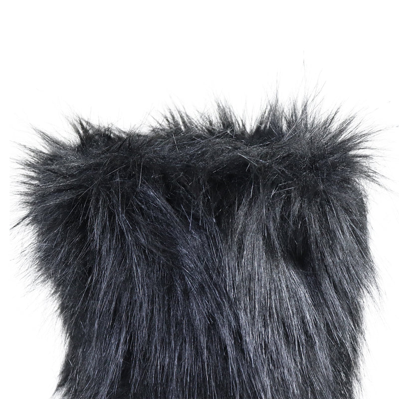 Winter Fuzzy Snow Boots Fluffy Over The Knee Platform Warm Boots, Halloween Party Fashion