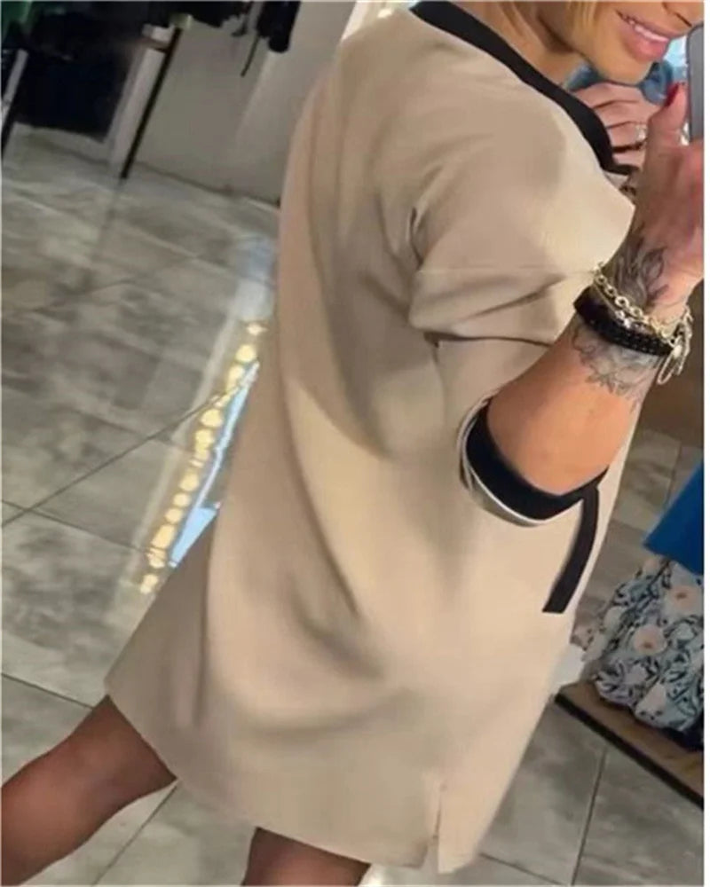 Plus-size women's autumn and winter pure color zipper long sleeve fashionable casual women's coat plus size women's clothing