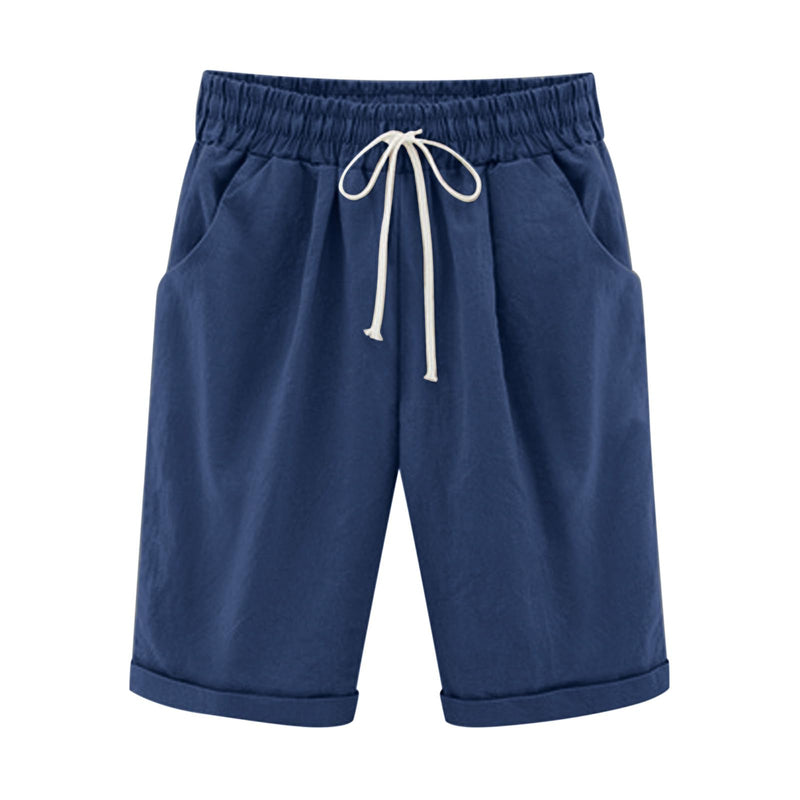 womens plus size shorts clearance Long Shorts for Women Trendy Casual Summer 2024 Drawstring Bermuda Shorts Loose Fit Resort Wear Lounge Shorts Clothing Peime My Orders lightning deals of today prime